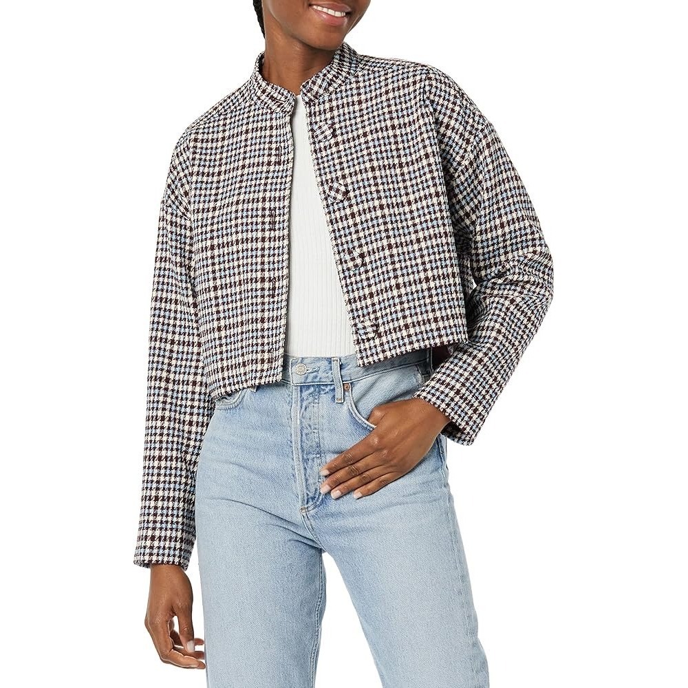 NWT Rebecca Taylor Techy Houndstooth Jacket / Size L / MSRP of $525! - Picture 5 of 9